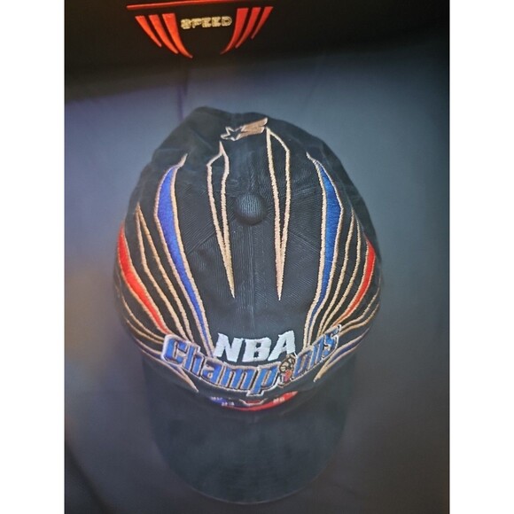 VTG 90s Chicago Bulls NBA Champions Adjustable Hat Cap Starter Cotton Authentic - Picture 2 of 5